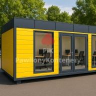KONTENER BIUROWY SOCJALNY GASTRONOMICZNY 9x3 m | PiK Pawilony Kontenery