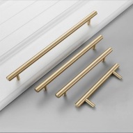 UCHWYT MEBLOWY RELING METALOWY DO SZAFKI SZUFLADY SZCZOTKOWANE SREBRNE 33