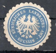 Zalepka:Winieta - Koeslin - Koszalin