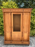 Stara dębowa witryna biblioteka kredens SZYBKA DOSTAWA