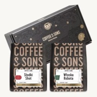 Zestaw Prezentowy Kawa Słodki Shot 250 g i Kawa Włoska Robota 250 g