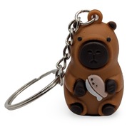 brelok kapibara z rybką do kluczy torby walizki piórnika plecaka prezent