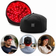 CZAPKA LED NA POROST WŁOSÓW ŁYSIENIE STRES TERAPIA ŚWIATŁEM RELAKS GŁOWY