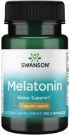 SWANSON MELATONINA 3 mg 60 kapsułek