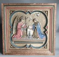 Zwiastowanie, relief z XIX wieku.
