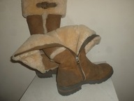 SHEPHERD-KOZAKI DAMSKIE R-39-WKŁ-25CM-SKÓRA NAT -WEŁNA OWCZA.