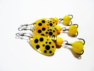 Błystka blaszka obrotowa Ubik Spectra-51 wirówka żółta szczupak okoń 3/8g