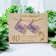 RAMKA NA PIENIĄDZE Kartka Urodzinowa Tabliczka Obrazek WZORY Twój napis !