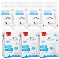 90x BOCIOLAND WORECZKI WOREK DO PRZECHOWYWANIA MROŻENIA POKARMU MLEKA 200ML