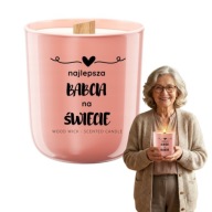 PREZENT NA DZIEŃ BABCI I DZIADKA PREZENT DLA BABCI ŚWIECA ZAPACHOWA SOJOWA