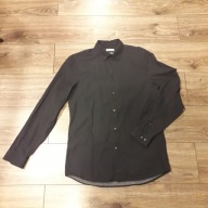 Koszula męska 39 C Klein fitted granat bawełna