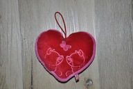 pluszak maskotka serce czerwone serduszko z myszkami od Nici