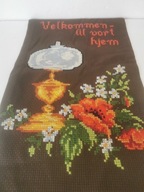 KILIM MAKATKA CZYSTA WEŁNA DO POWIESZENIA SKANDYNAWSKI HAFT