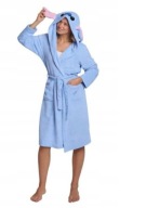 LILO STITCH SZLAFROK DAMSKI L/XL NIEBIESKI