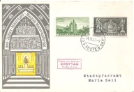 WATYKAN POSTE VATICANE -karta FDC -1957 rok