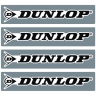 4x Naklejka Logo DUNLOP Rozmiar S (105 x 19 mm) Motocykl Quad Cross Skuter