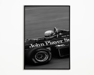 PLAKAT AYRTON SENNA LOTUS F1 FORMULA 1 GP BOLID WYŚCIGOWY PLAKAT A3