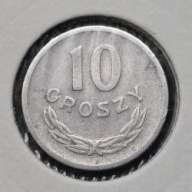 *P[0205] POLSKA 10 groszy 1949 Rzeczpospolita Orzeł heraldyka *ALUMINIUM