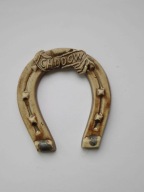 PODKOWA na szczęście - gipsowa pamiątka z zamku w Chudowie