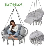 HUŚTAWKA OGRODOWA BOCIANIE GNIAZDO Z PODUSZKĄ WISZĄCA HAMAK KOKON FOTEL