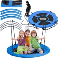 HUŚTAWKA BOCIANIE GNIAZDO KOŁO WISZĄCE DUŻE DLA DZIECI DO OGRODU MAX 150KG