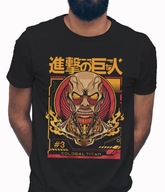 Koszulka męska bawełniana z nadrukiem anime ATTACK ON TITAN ATAK TYTANÓW