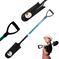 ŁOPATA SZPADEL DRENARSKI OGRODOWY WĄSKI METALOWY DO ZIEMI TRAWNIKA OGRODU