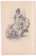 LIST MIŁOSNY DO DAMY AMOR ŚWINKI OK. 1900