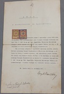 Kwit hipoteczny Lwów 1911 – 1 korona + 88 hellerów – oryginał