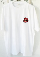 Fajny ortginalny T-shirt Fruit of the Loom Usta z nabojem XXL jedyny