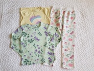 Cool Club 2 bluzki i spodnie w kwiatki roz 128