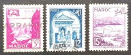 Maroko 1952 Mi: 334,338,340