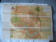 KRAKÓW PLAN MIASTA KRAKOWA przedwojenna MAPA LITOGRAFIA K. ROGALSKI KRAKÓW