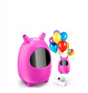 Elektryczna pompka do balonów – przenośna, 2 dysze, Rózowa