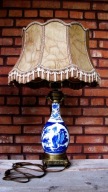 Lampa stołowa na porcelanie chińskiej z XIX w.