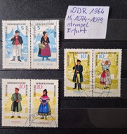 Znaczki pocztowe DDR 1964, Mi.1074-79