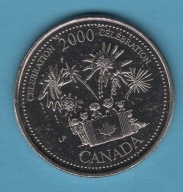 (2KA55) Kanada 25 centów, 2000