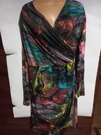 Sukienka letnia NED 44 46 kopertowa na lato jak nowa