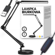Lampka biurkowa RETOO LED 40W czarna – regulowana, 3 barwy światła
