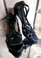 Ralph Lauren sandały ze skóry na szpilce r.39