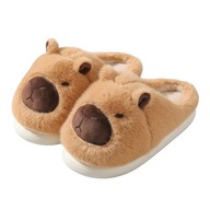 MIĘKKIE KAPCIE KAPIBARA 26cm(36–40) – PLUSZOWE, CIEPŁE