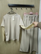 Komplet damski beżowy masełko r. Uni Italy !!!