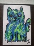 Rysunek Kot Gramy dla WOŚP Dziękuję za kolejny wspólny rok z WOŚP