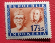 Indonezja 1949 Benjamin Franklin + 1 czyste**