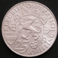 Austria 25 schilling 1959 - książę Johann - srebro