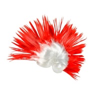 PERUKA kibica, IROKEZ POLSKA BIAŁO-CZERWONI EURO