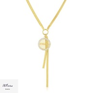 Cp12347 Celebrytka złocona "Mama" krawatka