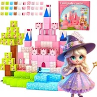 KLOCKI MAGNETYCZNE 213EL ZAMEK DLA DZIEWCZYNKI SZEŚCIANY PIXELE