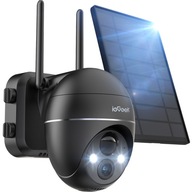 ieGeek Kamera Solarna Obrotowa WiFi 2K Zewnętrzna 355°