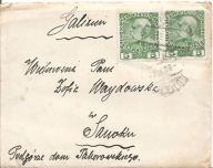 SANOK -koperta + korespondencja -obieg 1908 rok stempel